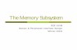 The Memory Subsystem - UC Santa Barbara