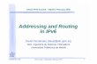 Addressing and Routing in IPv6 - long.ccaba.upc.edu