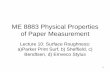ME 8883 Physical Properties of Paper Measurement