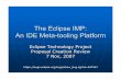 The Eclipse IMP: An IDE Meta-tooling Platform