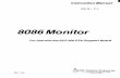 8086 Monitor Instruction Manual