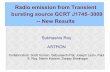 Radio emission from Transient bursting source GCRT J1745 - lofar