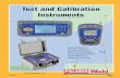 Test and Calibration Instruments Test and Calibration Instruments