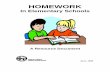 Homework in Elementary - Waterloo Region District School Board