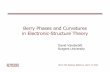 Berry Phases and Curvatures in Electronic-Structure Theory