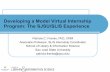 Developing a Model Virtual Internship Program: The SJSU/SLIS