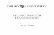 Music Major Handbook - Drury University