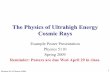 The Physics of Ultrahigh Energy Cosmic Rays
