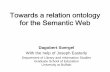 Towards a relation ontology for the Semantic Web
