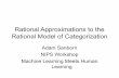 Rational Approximations to the Rational Model of Categorization
