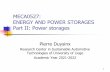 MECA0527: ENERGY AND POWER STORAGES Part II: Power …