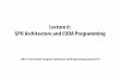 GPU Architecture and CUDA Programming