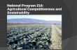 National Program 216: Agricultural Competitiveness and Sustainability