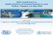 WHO Conference on Health Aspects of Tsunami Disaster in Asia