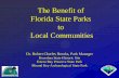 The Benefit of Florida State Parks to Local Communities