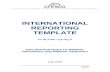 INTERNATIONAL REPORTING TEMPLATE - CRIRSCO
