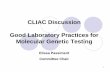 CLIAC Genetics Workgroup Good Laboratory Practices for