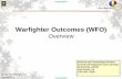 Warfighter Outcomes (WFO) - DTIC