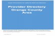 Provider Directory Orange County Area