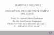 SEMESTER 1 2021/2022 MECHANICAL AND ELECTRICAL …