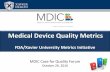 Medical Device Quality Metrics