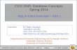 CGS 2545: Database Concepts Spring 2014
