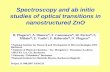 Spectroscopy and ab initio studies of optical transitions ...
