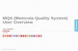 MQS (Motorola Quality System) User Overview