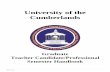Student Teaching Handbook - University Of The Cumberlands