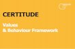 CERTITUDE Behaviours framework guide