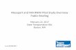 Massport and FAA RNAV Pilot Study Overview Public Briefing
