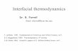 Interfacial Thermodynamics