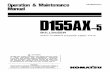 Komatsu D155AX Bulldozer Operation Maintenance Manual