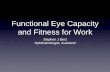 Functional Eye Capacity and Fitness for Work