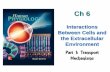 Interactions Between Cells and the Extracellular Environment