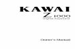 Owner’s Manual - Kawai Pianos - Kawai America Corporation