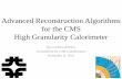 Advanced Reconstruction Algorithms for the CMS High ...