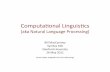 Computaonal Linguiscs - The Stanford Natural Language ...