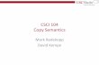 CSCI 104 Copy Semantics - USC Viterbi