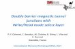 Double barrier magnetic tunnel junctions with Write/Read ...