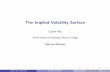 The Implied Volatility Surface