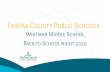 Whitman Middle School Fairfax County Public Schools Back ...