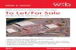 Retail and Leisure Opportunity for Occupiers To Let/For Sale
