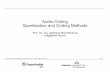 Audio Coding Quantization and Coding Methods - TU Ilmenau