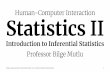 Human-Computer Interaction Statistics II