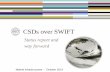 CSDs over SWIFT