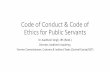 Code of Conduct and Code of Ethics