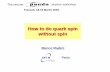 How to do quark spin without spin