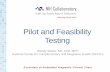 Pilot and Feasibility Testing - Duke University