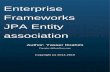 Cover Page Enterprise Frameworks JPA Entity association